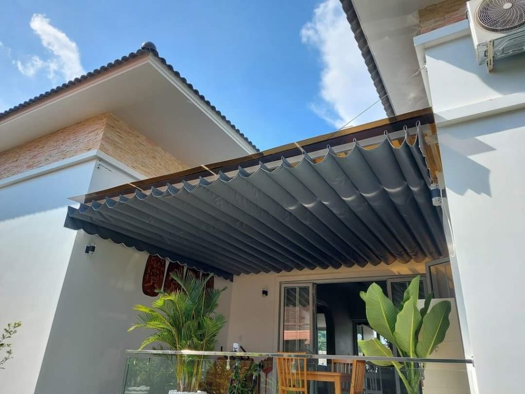 mái xếp lượn sóng