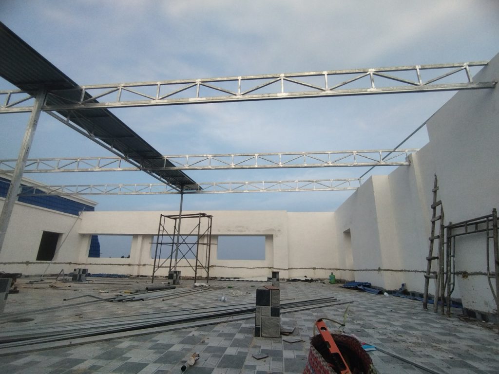 mái che sân thượng