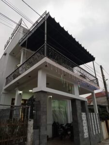 mái che sân thượng