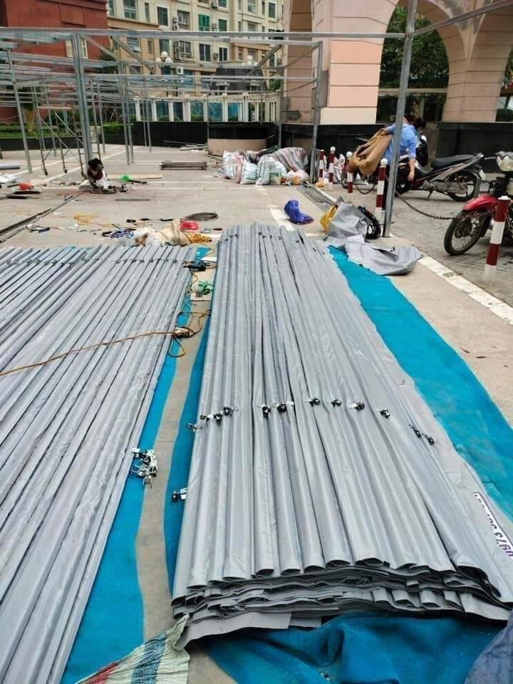 thi công bạt mái xếp