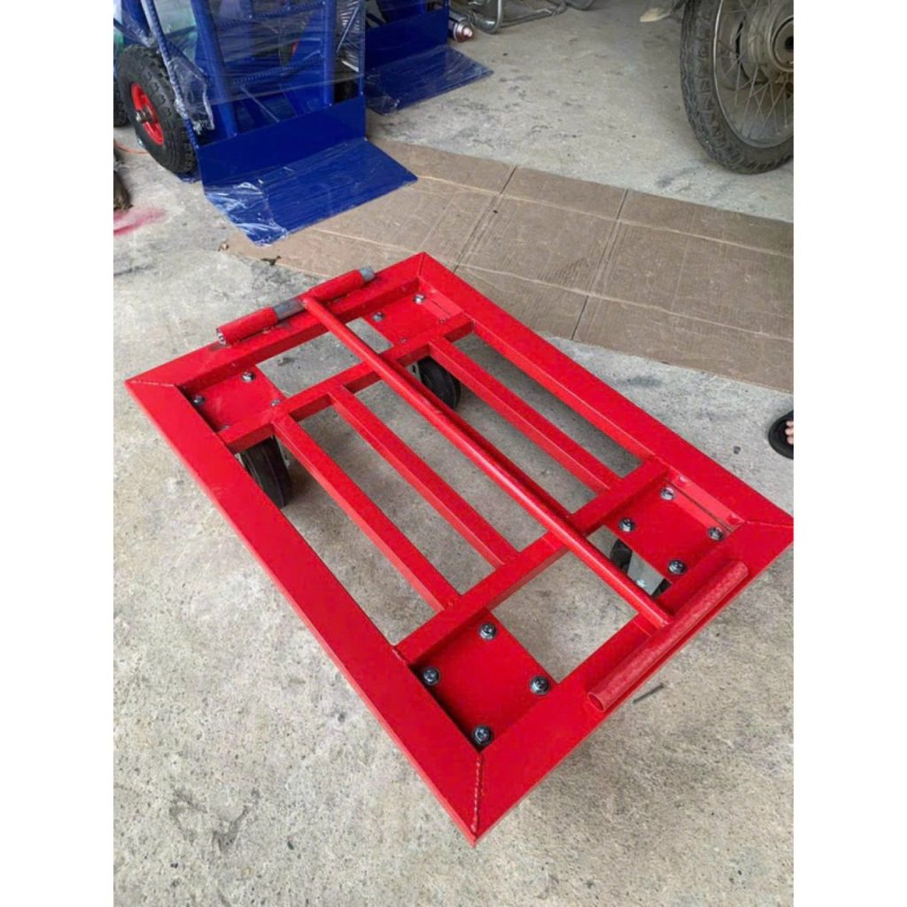 xe đẩy hàng 4 bánh mặt lưới