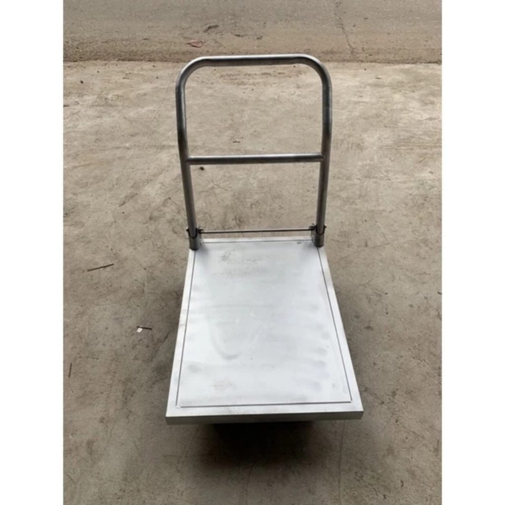 Xe đẩy hàng 4 bánh mặt nhôm