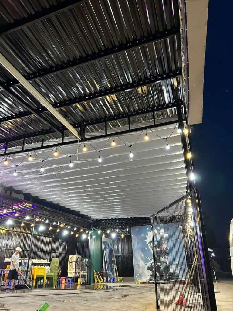 bạt xếp lượn sóng quán nhậu