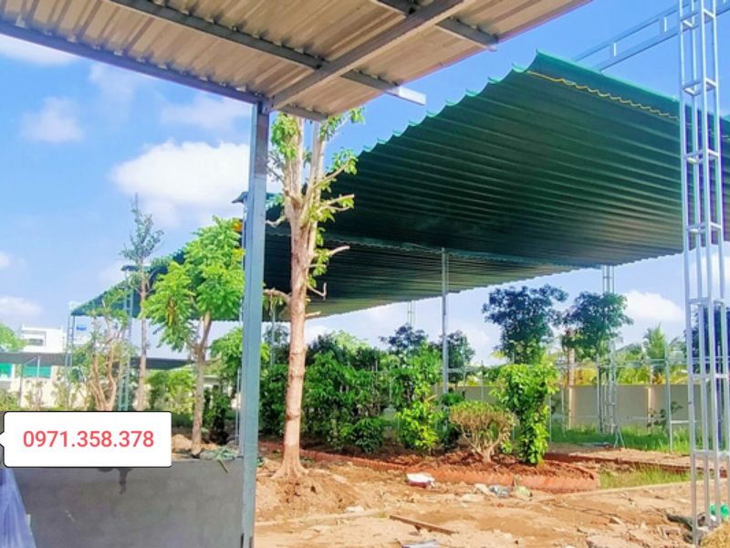  Lắp Đặt Mái Che Di Động Sân Vườn