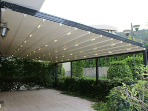 Mái Xếp Khung Nhôm