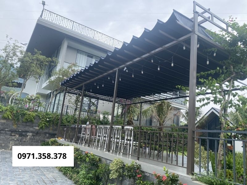 kích thước mái hiên di động 