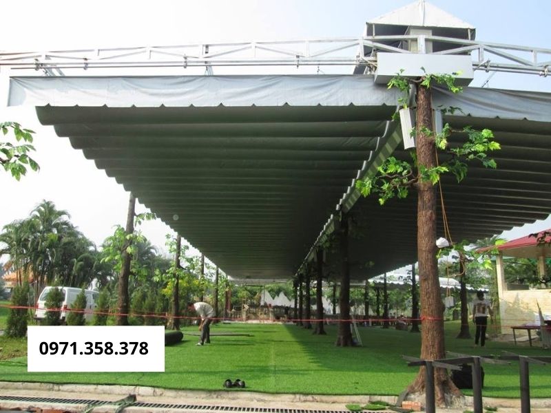 kích thước mái hiên di động 
