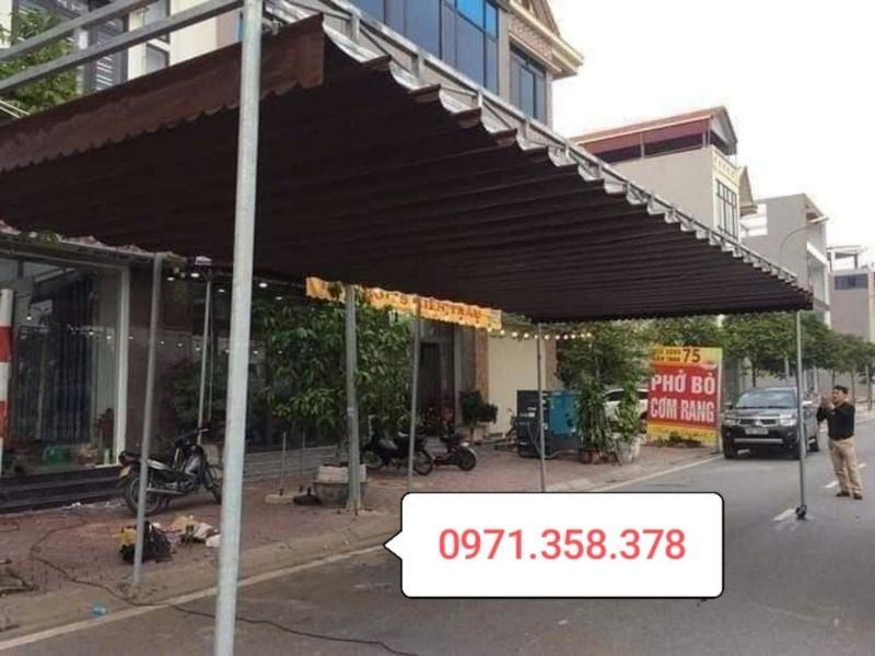 lắp mái che di động tại Hải Dương