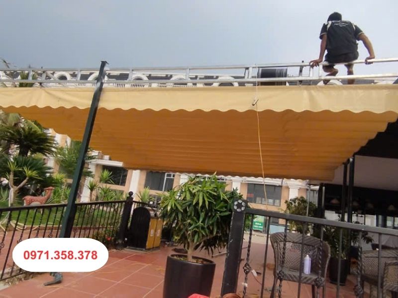 lắp mái che di động tại Hải Phòng