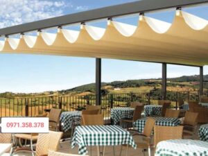 Mái Che Di Động Quán Cà Phê