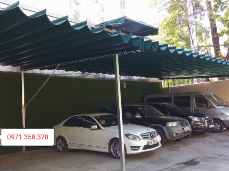 thi công mái che di động 