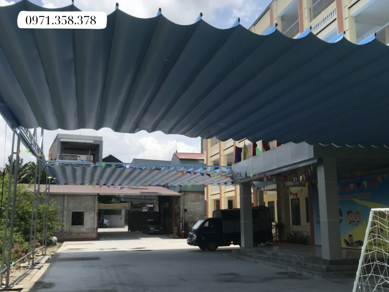 Hướng dẫn lắp đặt mái che di động