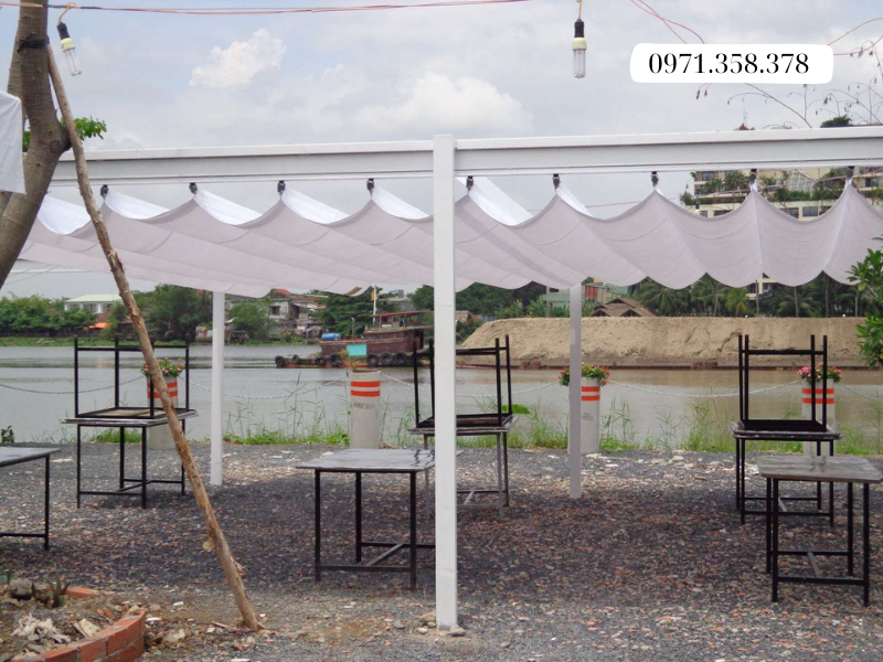 Vị trí lắp đặt Mái che di động