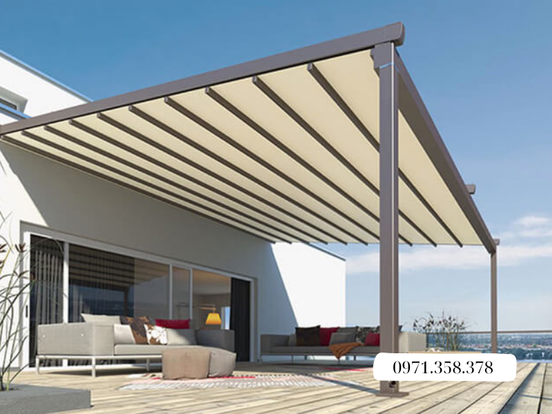 Mái che di động cho không gian ngoài trời