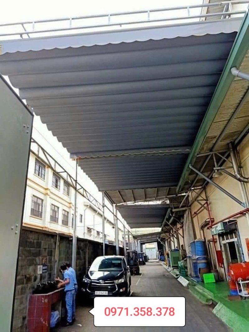 mái che di đọng cho sân vườn