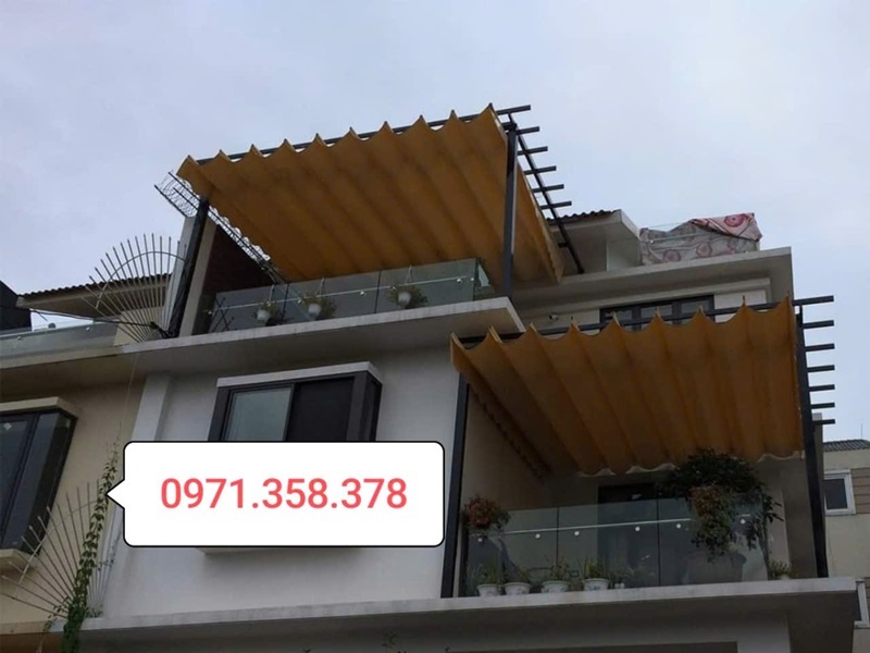 mái che di động nhà xưởng