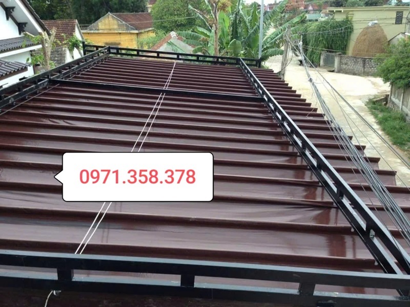 mái che di động nhà xưởng