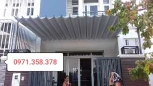 mái che di động trên sân thượng
