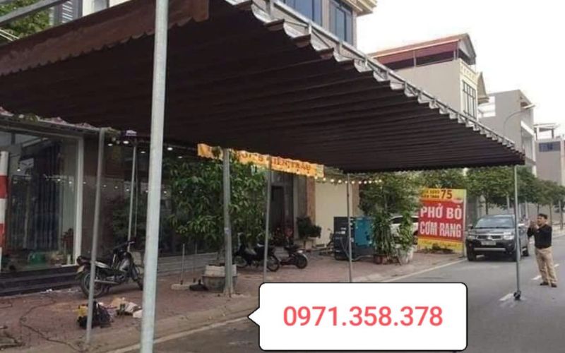 lắp đặt mái hiên ban công