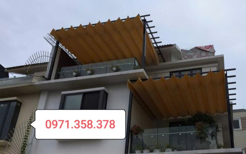 máy bạt mái che